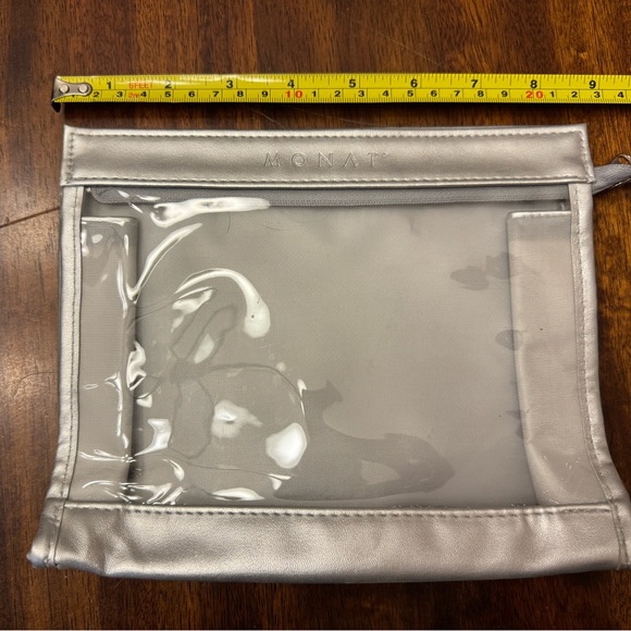 Monat Stylish Purple White Hair Brush Trio Combo Brush Round Brush zipper pouch - Picture 7 of 9